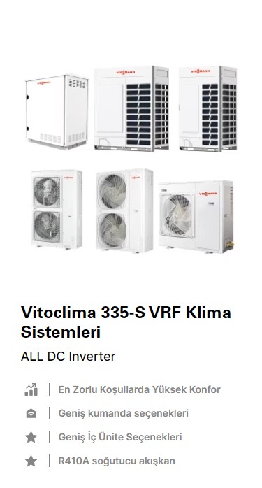 Vitoclima 335-S VRF Klima Sistemleri